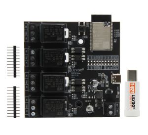 LILYGO  TTGO T-Relay Esp32  4 lü Röle Kartı Ve T-U2T USB