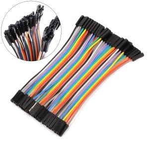 40 Pin Ayrılabilen Dişi - Dişi  Jumper Kablo-100 mm