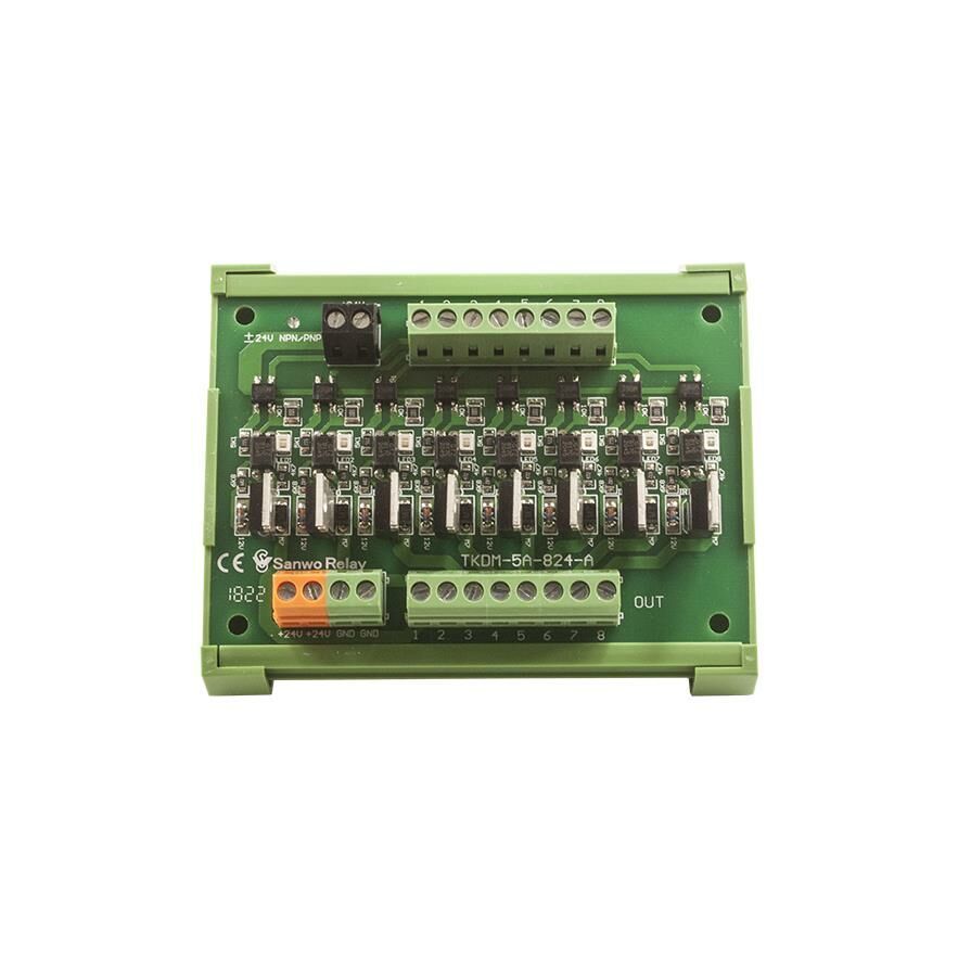 NPN 8'li Mosfet Çıkış Güçlendirici Kart - PLC DC Amplifier Board