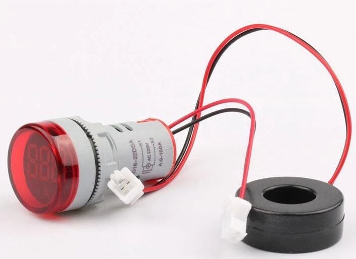 AD16-22DSA-K 100A Ampermetre - Kırmızı
