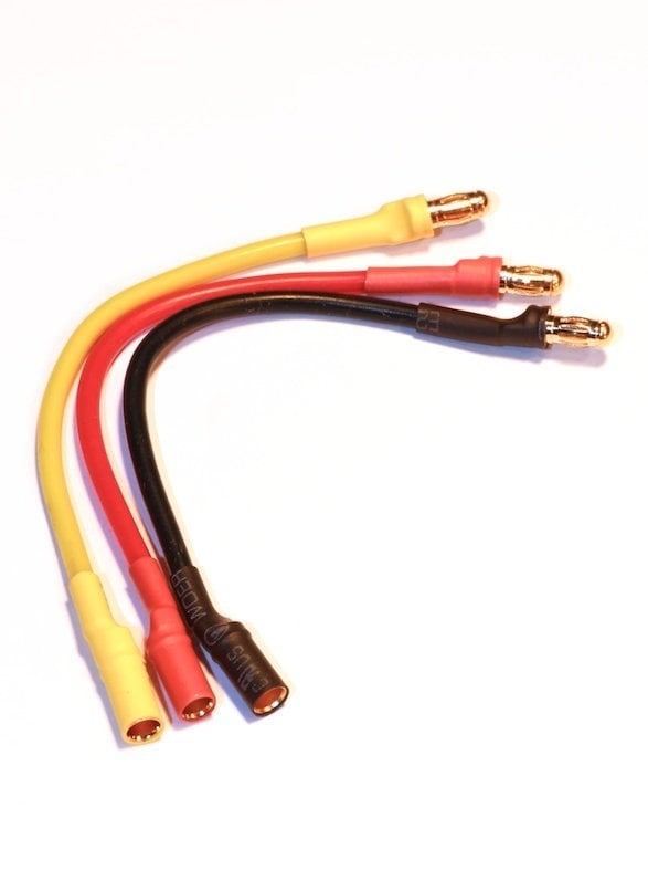 Esc Uzatma Kablosu 3.5mm Banana Bullet Jack 30 cm SARI