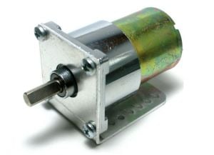 12V 500 Rpm 42 mm Kare Flanşör Redüktörlü DC Motor