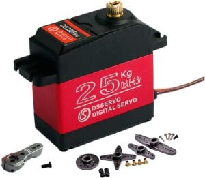 DSSERVO DS3225 Pro  25KG Su Geçirmez Dijital Servo Motor 180° 28KG/0.09sn@6.8V