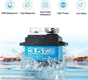 DSSERVO DS3235 Pro 35KG Su Geçirmez Dijital Servo Motor 180° 45KG/0.09sn@8.4V