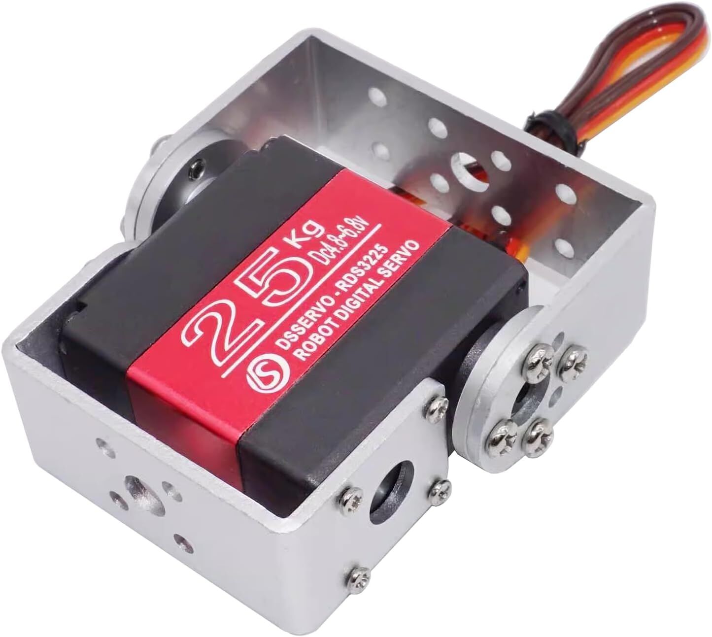 DSSERVO RDS3225 Pro 25KG Su Geçirmez Dijital Servo Motor ve Robot Kol 180° 28kg /0.19s/6.8v