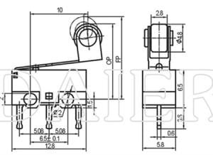 Mini Mikro Switch Makaralı