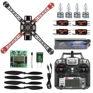 EMAX F450  Drone Seti Combo Paket 10 kanal kumanda ve KK2. 15 Uçuş Kartlı