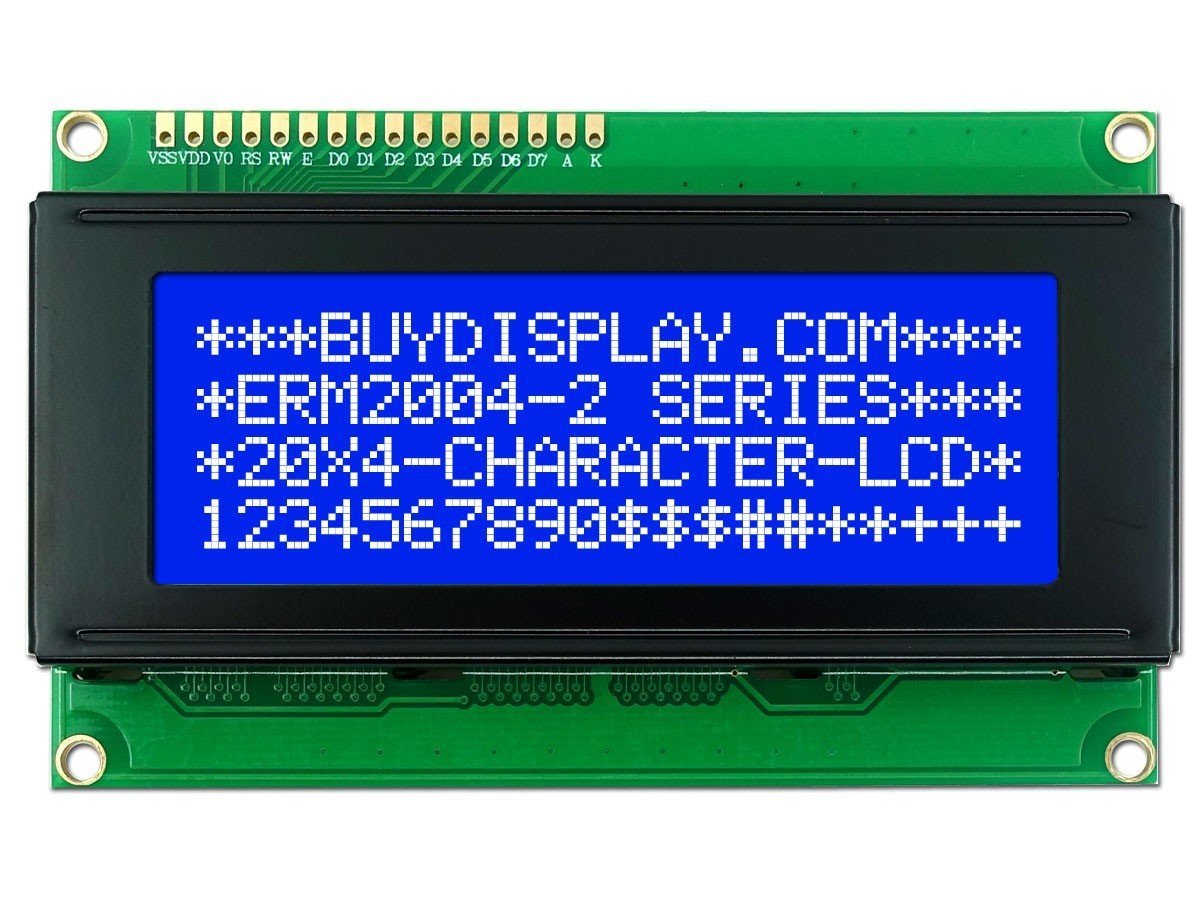 4x20 LCD Ekran, Mavi Üzerine Beyaz 2004