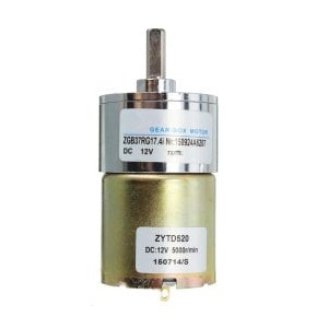 37mm 12v 10 Rpm Redüktörlü Motor