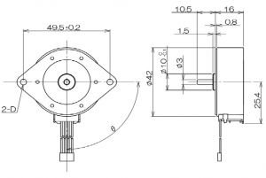 Oki 42mm 7,5 Derece Yüksek Torklu Step Motor