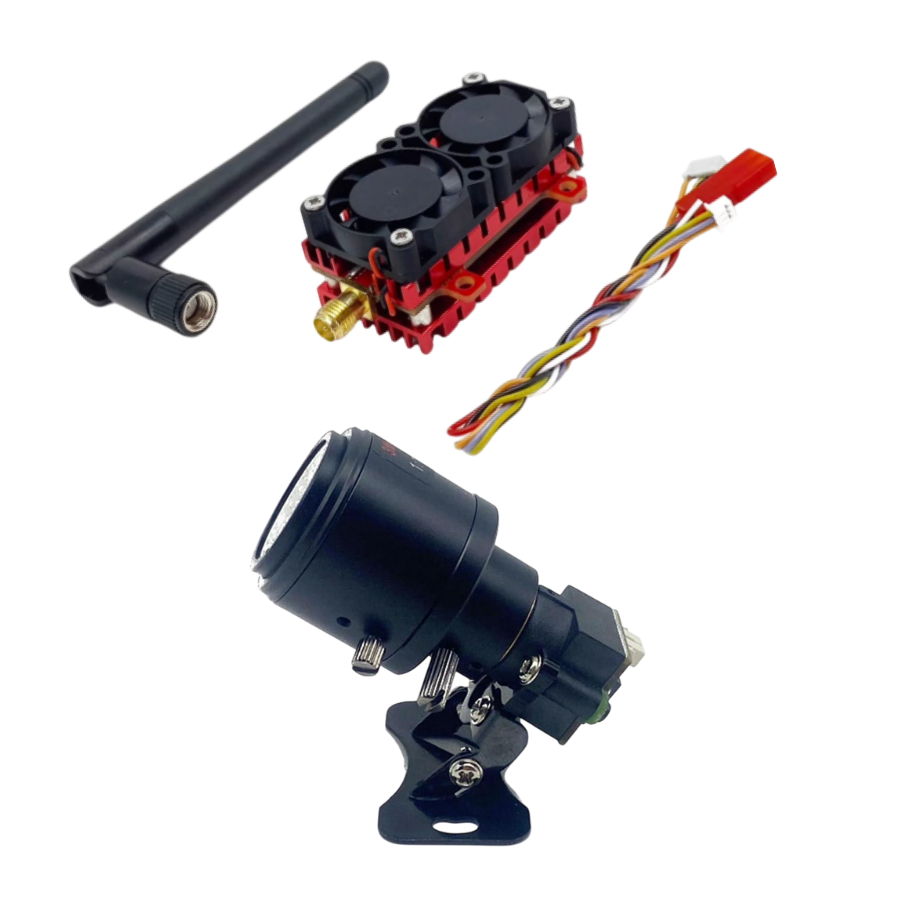 EWRF 708R 5.8G 48 Kanallı ,  5.8ghz 2000w ,  Uzun Mesafeli Görüntü aktarıcı Modül ve HD Zoom lu Kamera Seti