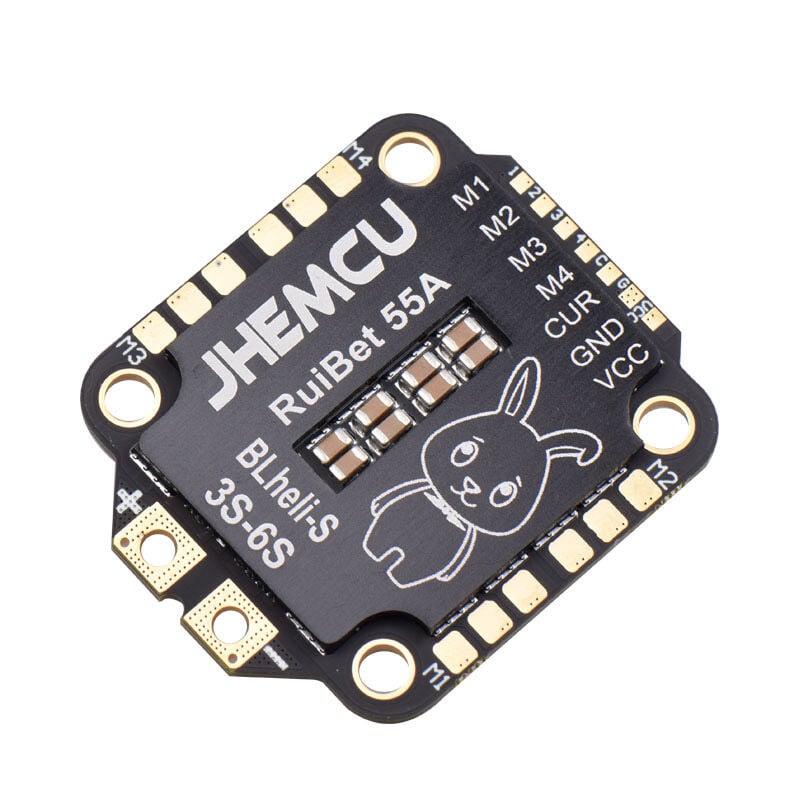 JHEMCU RuiBet 55A 3-6S Dshot600 BLHELI_ S 4 in 1 Esc Motro Sürücü