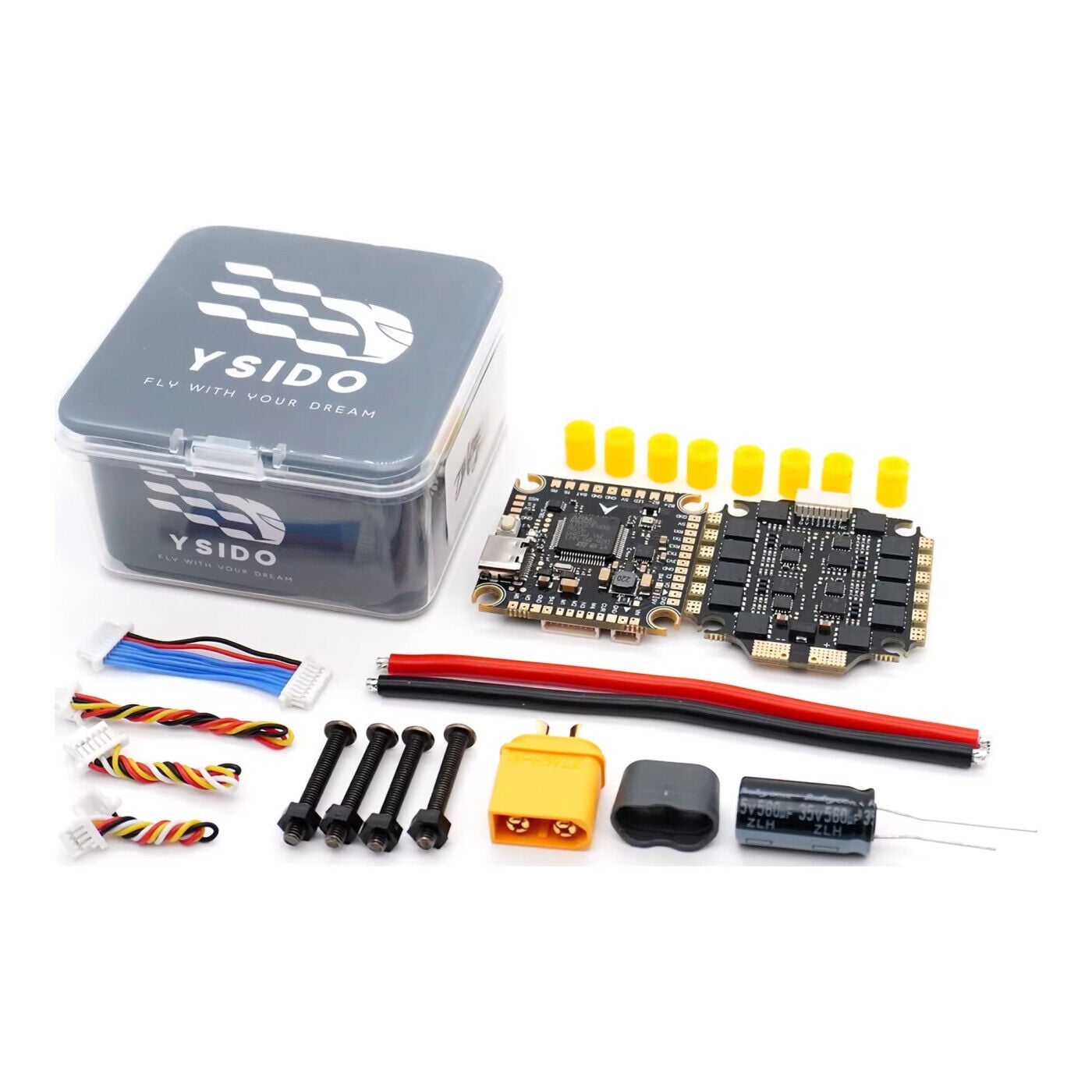 YSIDO F405 Flytower 60A ESC BLS 2-6S Betaflight Stack Uçuş Kontrol Kartı