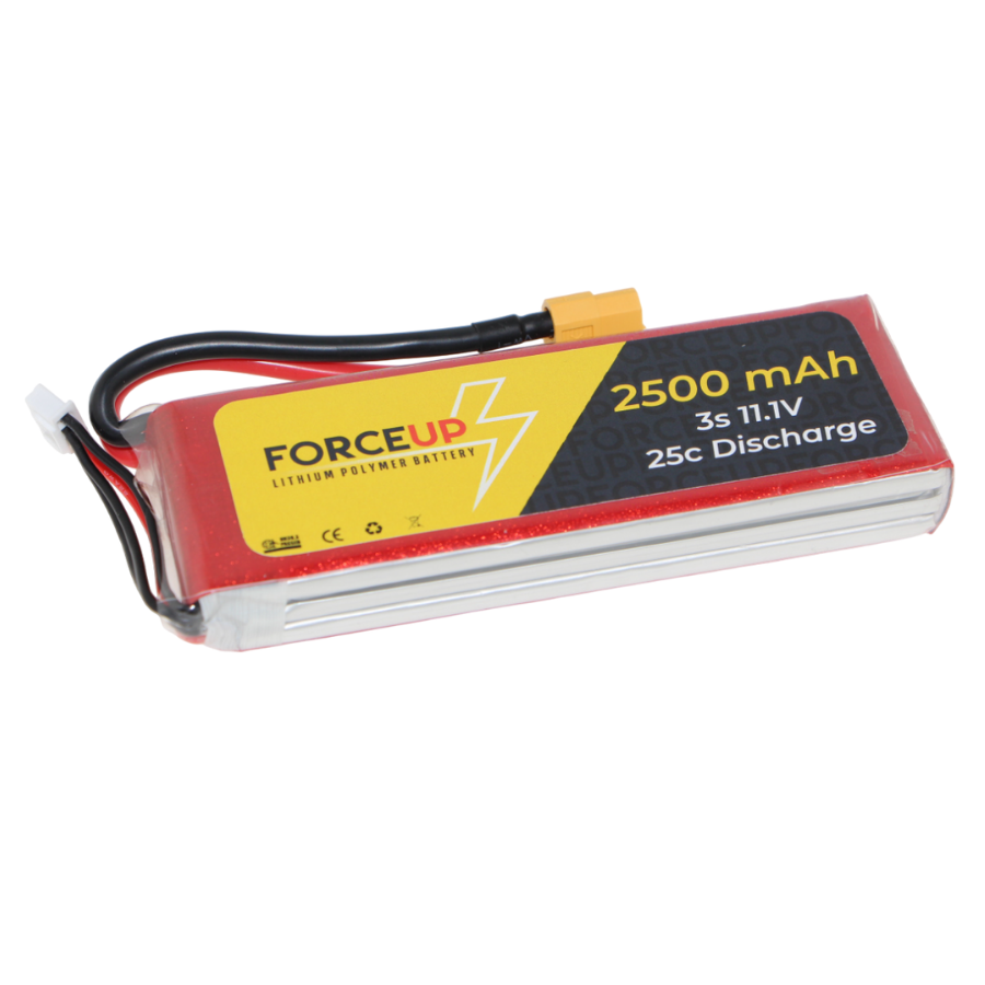 FORCEUP 11.1V Lipo Pil Batarya 2500mAh 25C