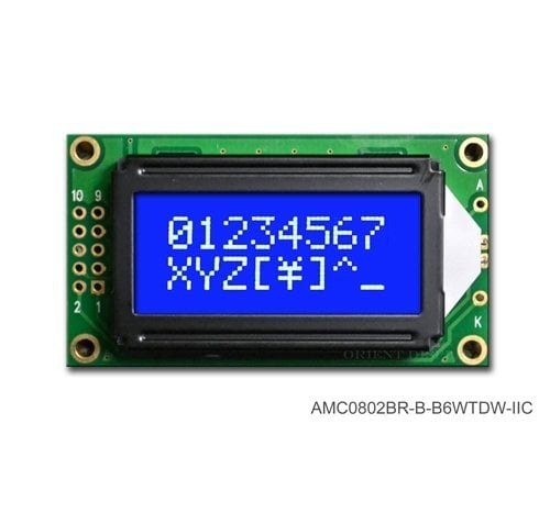2x8  Lcd Ekran Mavi Işıklı