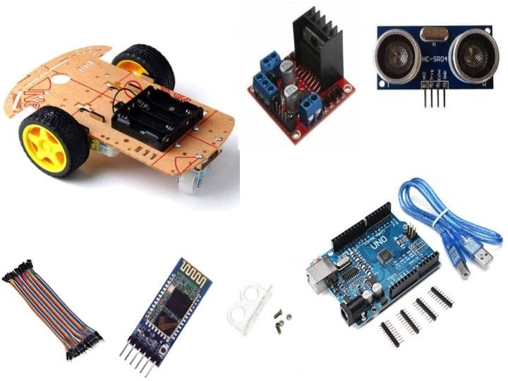 Arduino Bluetooth Robot Araba Kiti -2WD