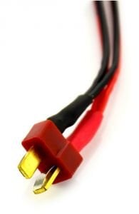 Deans T Plug Erkek Lipo Pil Şarj Kablosu 15cm 12AWG