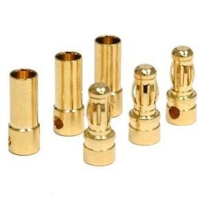 6mm Gold  Banana Plug Jak ( 3 erkek 3 dişi 3 daralon makaron )