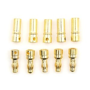 6mm Gold  Banana Plug Jak ( 3 erkek 3 dişi 3 daralon makaron )