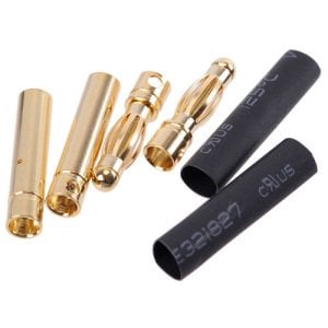 6mm Gold  Banana Plug Jak ( 3 erkek 3 dişi 3 daralon makaron )