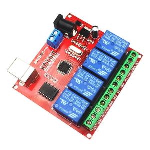 Usb Röle Kontrol Kartı 12V 4 lü Röle