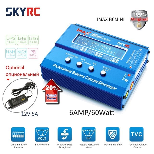 Orjinal İmax B6 Mini Lipo pil şarj aleti