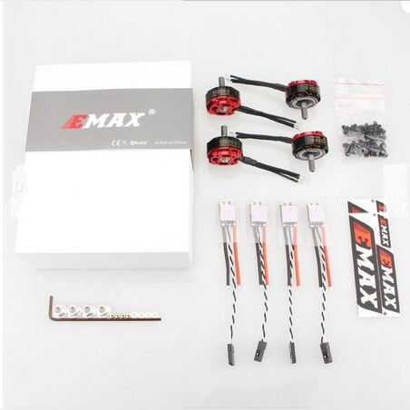 Emax RS2205S 2300Kv Fırçasız RaceSpec 4 adet Motor Seti (Bullet 30A BLHELI-S D-SHOT Power Combo ile Birlikte)