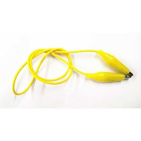 Krokodil Kablo 20 cm - Sarı