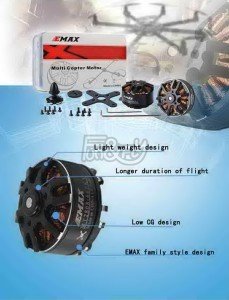 Emax Mt2808 660Kv Fırçasız Motor CCW