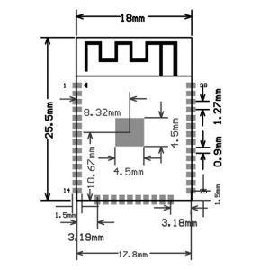 ESP32-S WiFi / Bluetooth Modül (32Mbit)