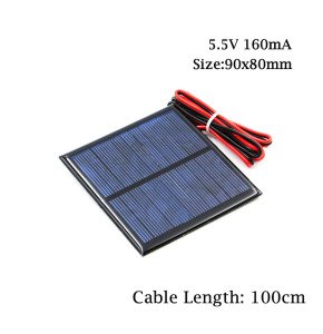 5.5v 160 Ma Güneş Paneli - Solar Pil