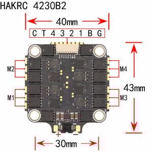 HAKRC FPV 65A X 4  Blheli   4 in-1 32-bit 2-8S ESC