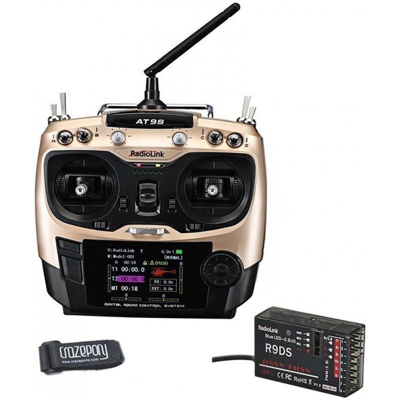Radiolink AT9S Kumanda 2.4ghz 9 Kanal Alıcı + Verici