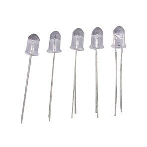 5mm Şeffaf Kırmızı LED Paketi | 10 Adet