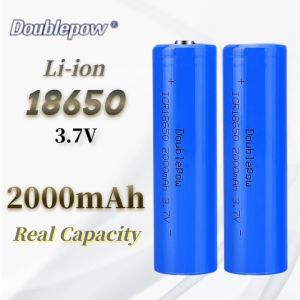 Doublepow 3.7V 2000mAh 18650 Li-ion Şarjlı Pil Başsız