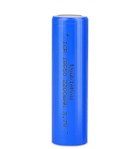 Doublepow 3.7V 2200mAh 18650 Li-ion Şarjlı Pil Başsız