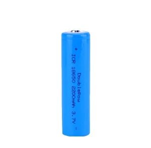 Doublepow 3.7V 2200mAh 18650 Li-ion Şarjlı Pil Başlı