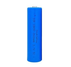Doublepow 3.7V 2600mAh 18650 Li-ion Şarjlı Pil Başlı