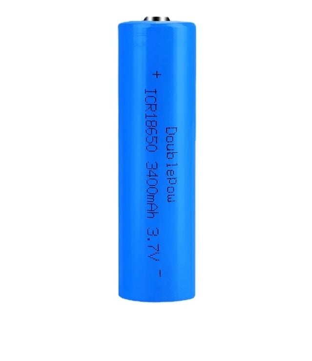 Doublepow 3.7V 3400mAh 18650 Li-ion Şarjlı Pil Başlı