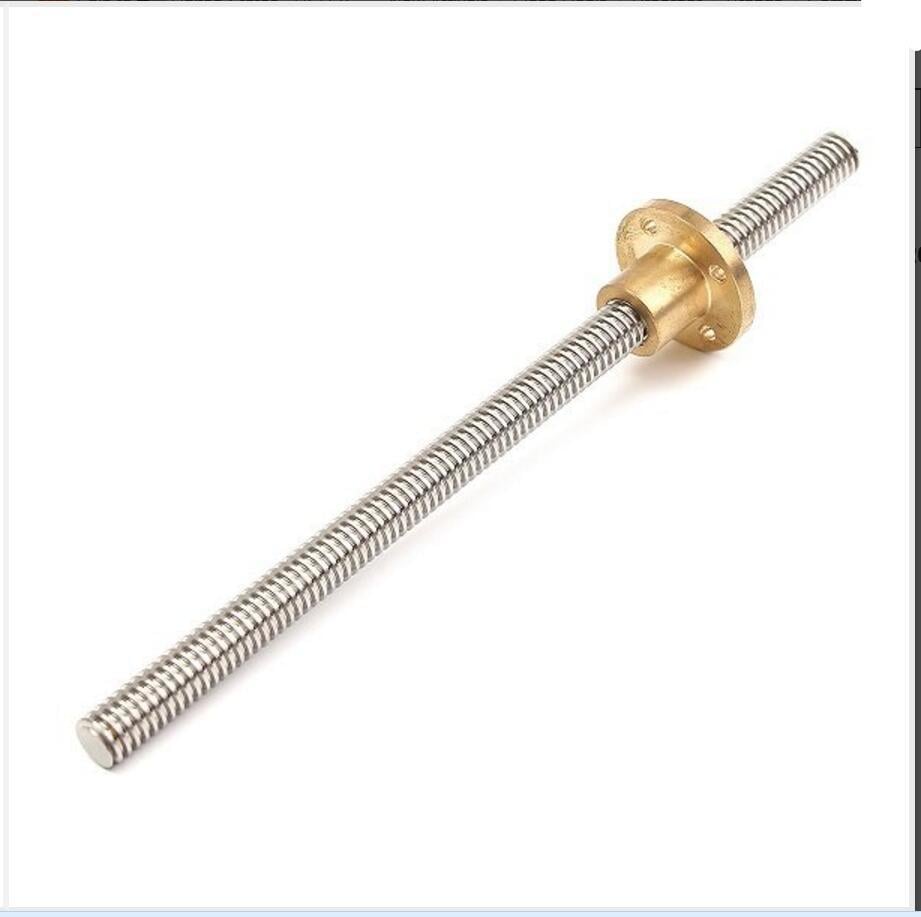 3D Yazıcı Vidalı Mil Somun  T10 10mm 400mm 40cm