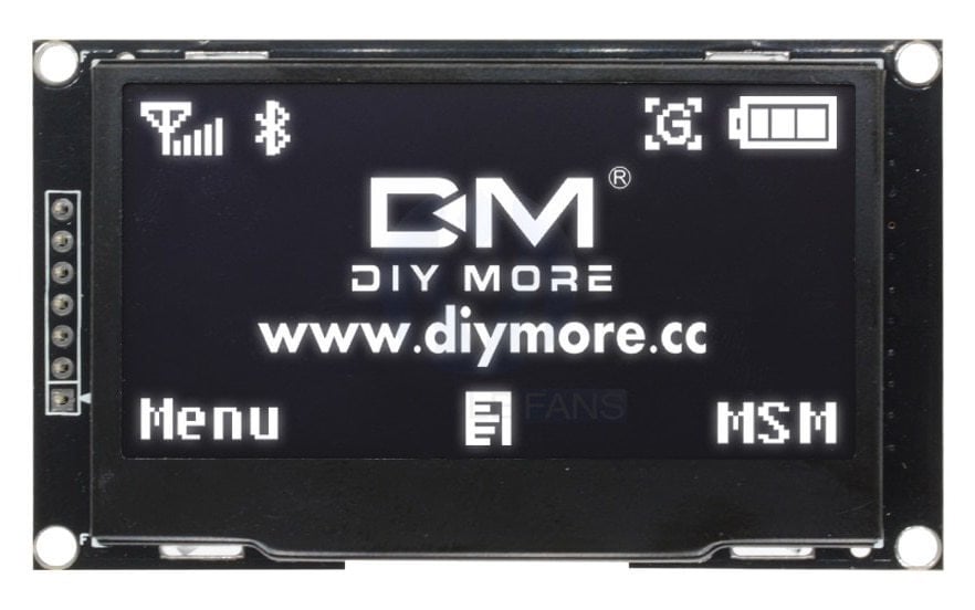 128x64 2.42 inç OLED Grafik Ekran IS-I2C