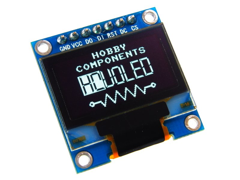 128x64 0.96 inç OLED Grafik Ekran 7 Pin I2C-SPI