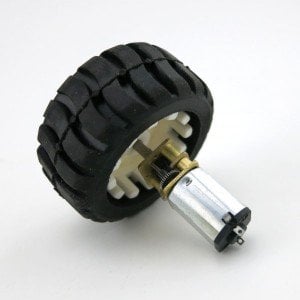 N20 Motor ve Tekerlek Seti 6V 500RPM