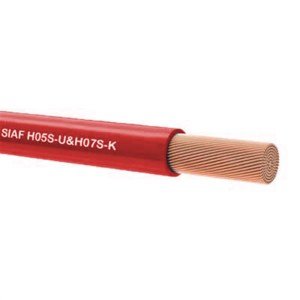 1 Metre SIAF 0.35mm 22 Awg Tek damarlı Yanmaz silikon kablo KIRMIZI