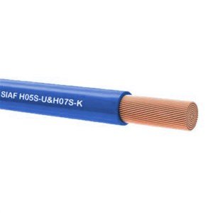 1 Metre SIAF 0.75 mm 18 Awg Tek damarlı Yanmaz silikon kablo MAVİ