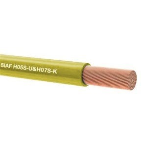 1 Metre SIAF 1 mm 18 Awg Tek damarlı Yanmaz silikon kablo SARI