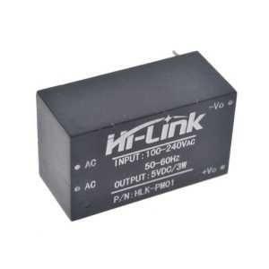 AC 220V - DC 5V Dönüştürücü 3W Güç Kaynağı HLK-PM01