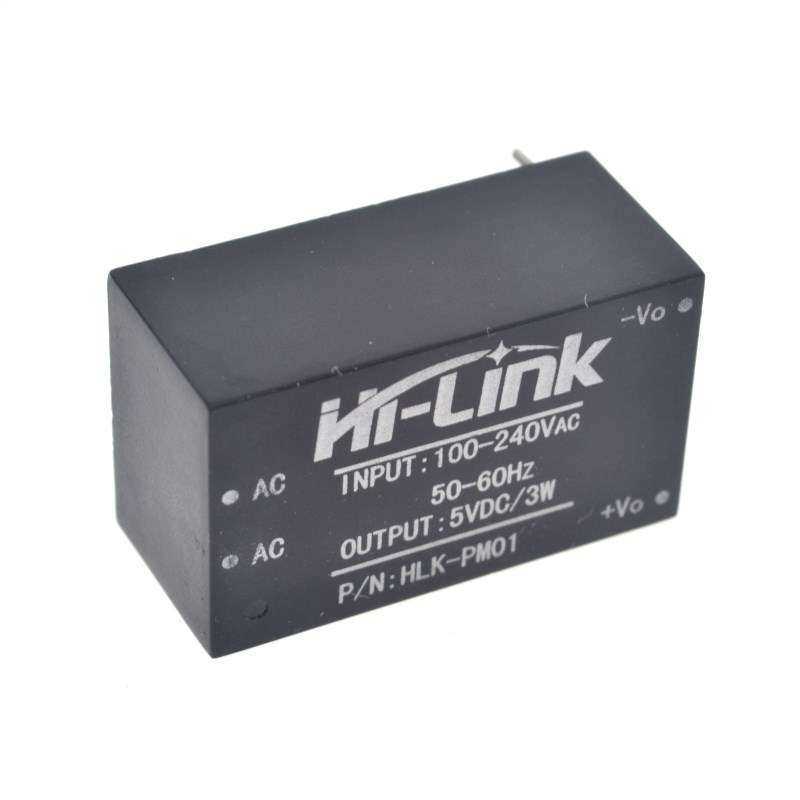 AC 220V - DC 5V Dönüştürücü 3W Güç Kaynağı HLK-PM01