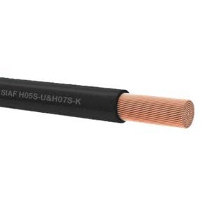 1 Metre SIAF 2.5 mm 10 Awg Tek damarlı Yanmaz silikon kablo SİYAH