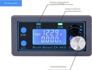 Zk-4kx Dc Dc Buck Boost Dönüştürücü Cc Cv 0.5-30v 4a Güç Modülü Ayarlanabilir Voltaj